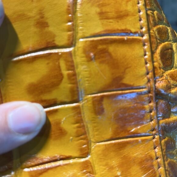 Michael Rome Designs Croc Embossed Italian Leather Bag - Picture 14 of 14